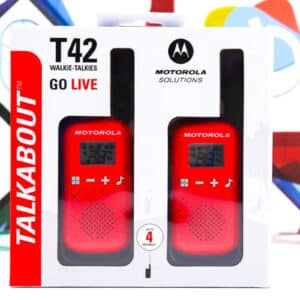 Voki toki Motorola Talkabout T42 radio stanice crvena