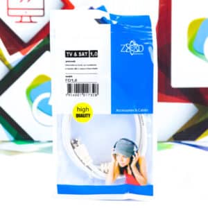 Koaksijalni kabel sa F konektorima 1m