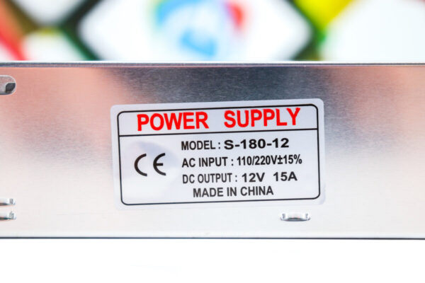 S-180-12 Light Display Switch Power Supply DC 12V 15A 180W