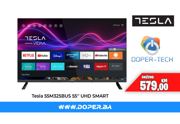 Tesla 55 4K UHD Smart VIDAA OS TV, 55M325BUS