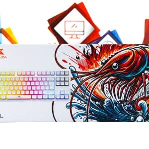 Gaming tipkovnica Barracuda Krill White BGK-01124 LED RGB