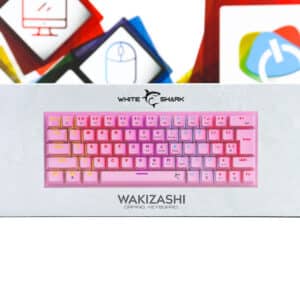 Gaming tipkovnica White Shark Wakizashi LED RGB roza