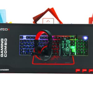 Set tipkovnica miš slušalice podloga Gigatech Commander 4u1