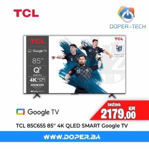 TV TCL 85C655 85'' QLED 4K Smart Google TV