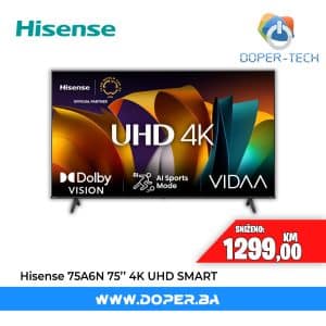 TV Hisense 75A6N 75'' LED UHD 4K Smart