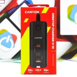 Kućni stolni punjač Canyon Desktop Charger H-10 40W