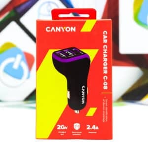 Auto punjač Canyon Car Charger C-08 20W