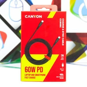 Kabal USB-C na USB-C Canyon CC60SC 2m