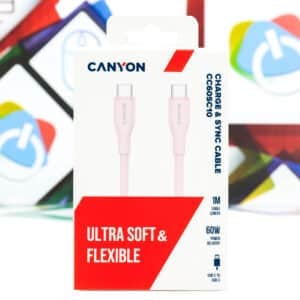 Kabal USB-C na USB-C Canyon CC60SC10 1m