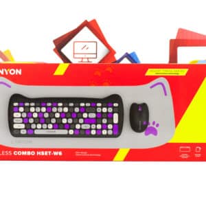 Set tipkovnica miš podloga Canyon HSET-W6 Kitty bežični