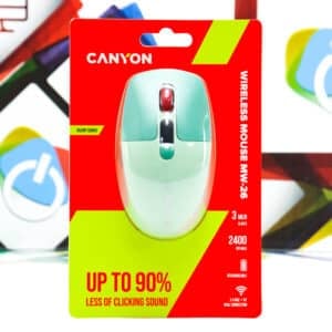 Miš bežični Canyon MW-26 zeleni WiFi BT