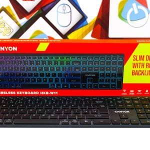 Office bežična tipkovnica Canyon HKB-W11 crna