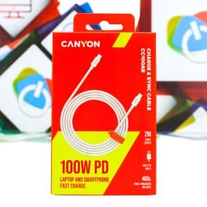 Kabal USB-C na USB-C Canyon CC100AB 2m 100W