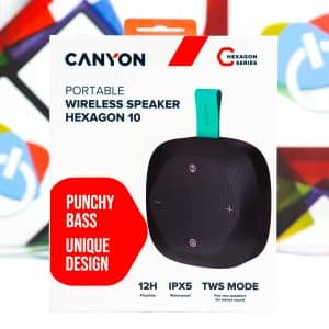 Bluetooth zvučnik Canyon Hexagon 10 8W crni