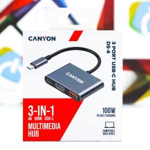 Multiport Hub Canyon DS-4 3 port USB-C