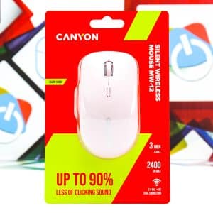 Miš bežični Canyon MW-12 CNS-CMSW12P rozi