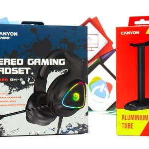 Gaming slušalice Canyon Shadder GH-6 RGB crne + stalak