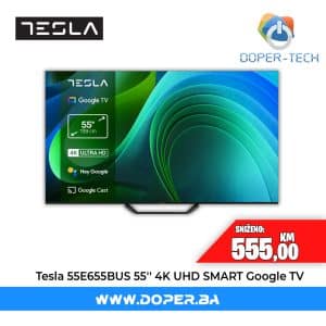 TV Tesla 55E655BUS 55'' LED 4K UHD Smart Google TV