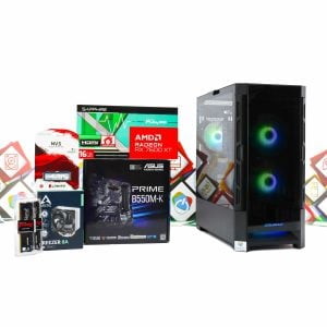 Gaming PC Cougar Duoface 24B R5 5600X RX 7600 XT 1TB SSD 16GB DDR4