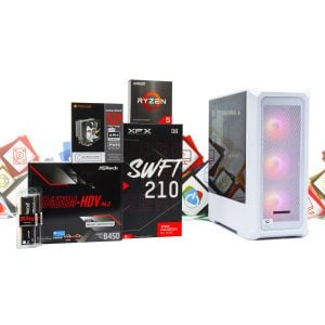 Gaming PC Archon 2 Mesh-50W R5 5600 RX 7600 500GB SSD 16GB DDR4