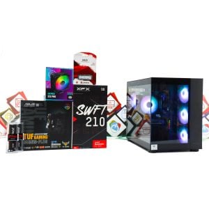 Gaming PC Cougar FV150-02 R7 5700X RX 7600 1TB SSD 32GB DDR4