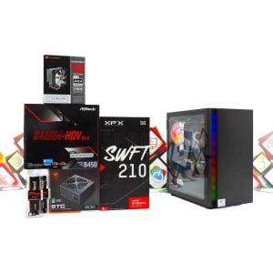Gaming PC Cougar Purity-21B R5 5500 RX 7600 480GB SSD 16GB DDR4
