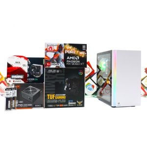 Gaming PC Cougar Purity-23W R5 5600X RX 9060 XT 500GB SSD 16GB DDR4