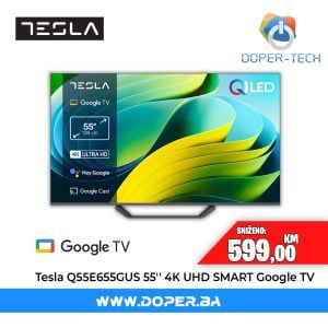 TV Tesla Q55E655GUS 55'' QLED 4K UHD Smart Google TV