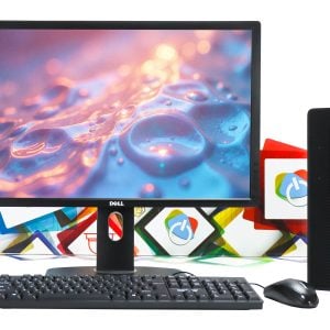 Office uredski set HP 800 G3 SFF + Dell U2412M 24"